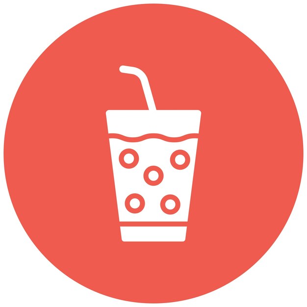Ilustración del diseño del icono vectorial de la bebida