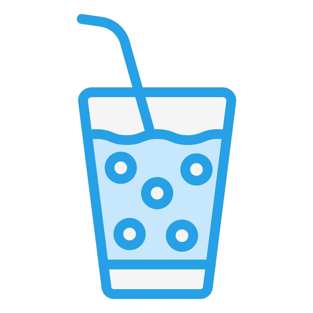 Ilustración del diseño del icono vectorial de la bebida