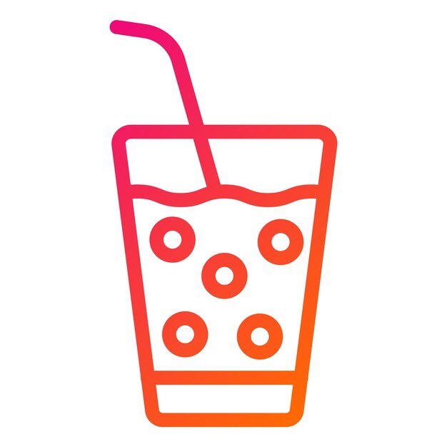 Ilustración del diseño del icono vectorial de la bebida