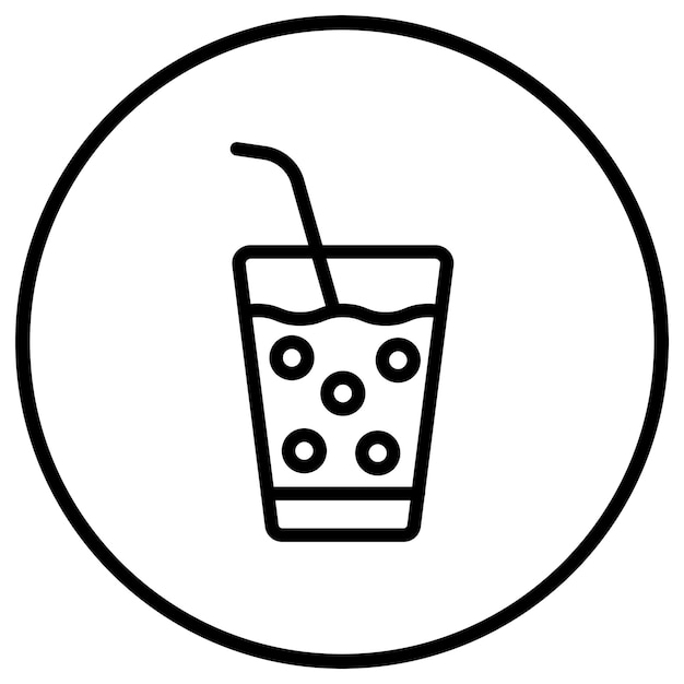Ilustración del diseño del icono vectorial de la bebida