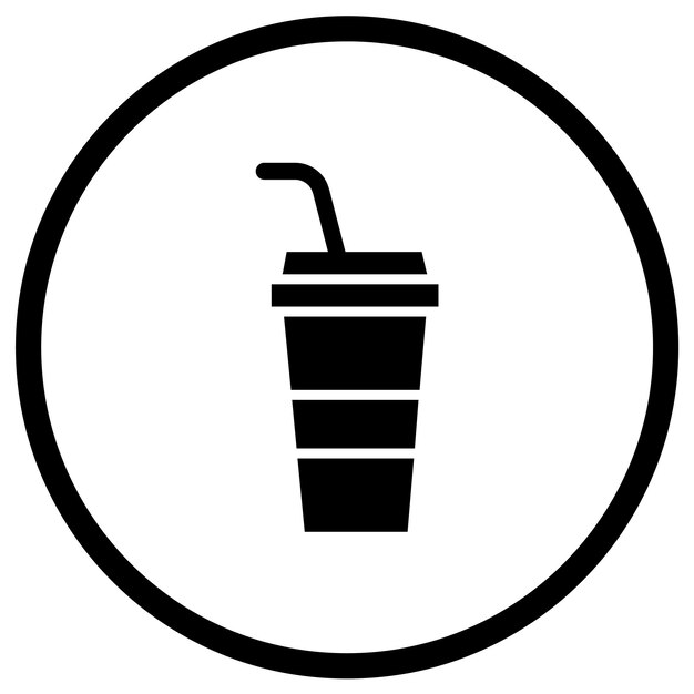 Ilustración del diseño del icono vectorial de la bebida
