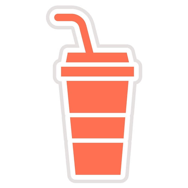 Ilustración del diseño del icono vectorial de la bebida