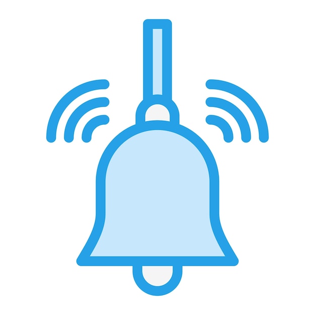 Ilustración del diseño del icono vectorial de Bell