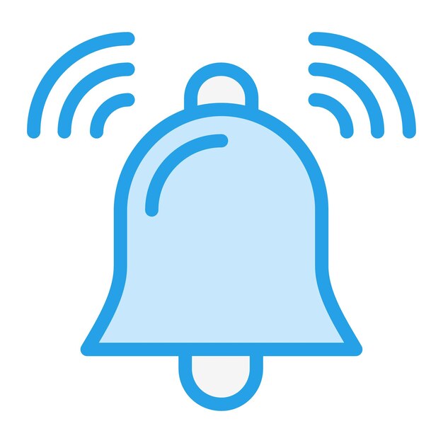 Ilustración del diseño del icono vectorial de Bell