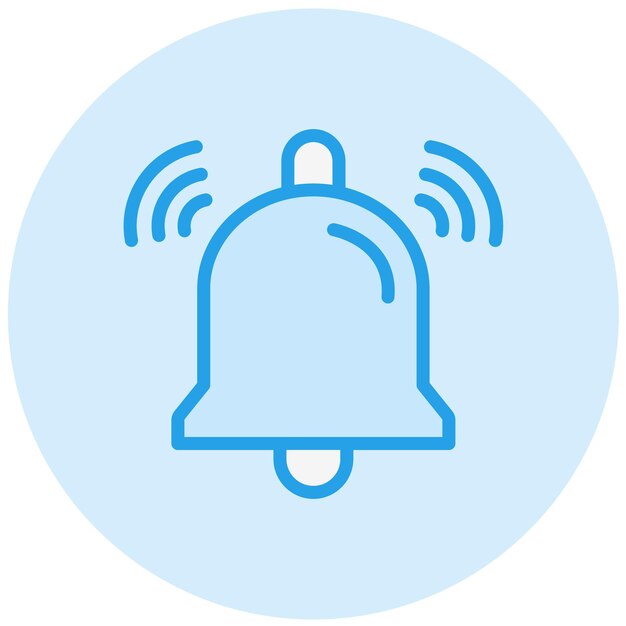 Ilustración del diseño del icono vectorial de Bell