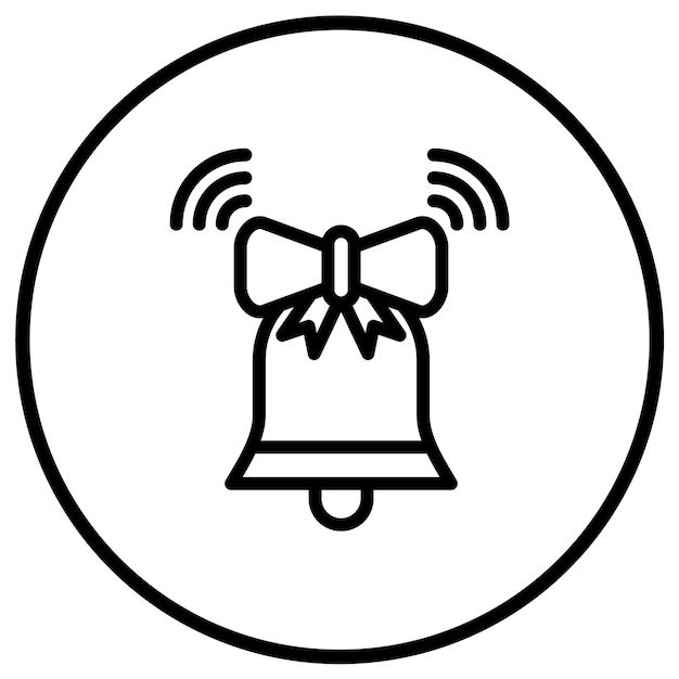 Ilustración del diseño del icono vectorial de Bell