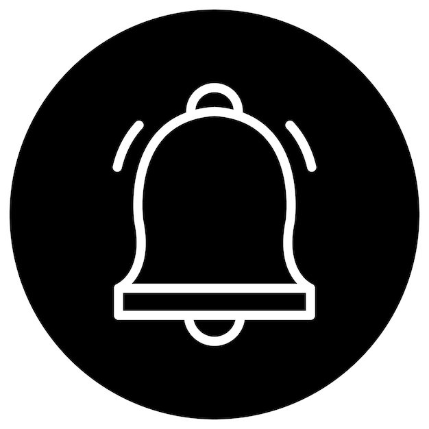 Ilustración del diseño del icono vectorial de Bell