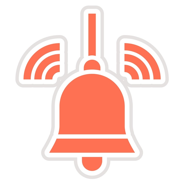 Ilustración del diseño del icono vectorial de Bell