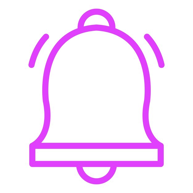 Ilustración del diseño del icono vectorial de Bell