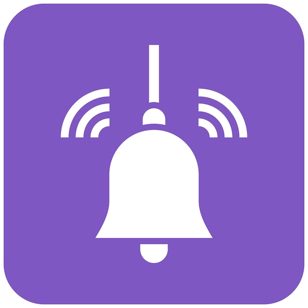 Ilustración del diseño del icono vectorial de Bell