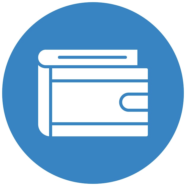 Ilustración del diseño del icono vectorial de la billetera