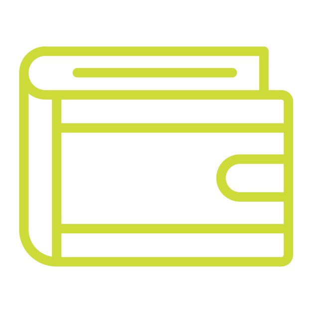 Ilustración del diseño del icono vectorial de la billetera