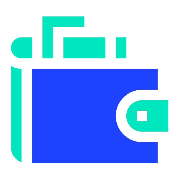 Ilustración del diseño del icono vectorial de la billetera