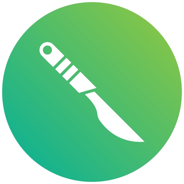 Ilustración del diseño del icono vectorial del bisturí