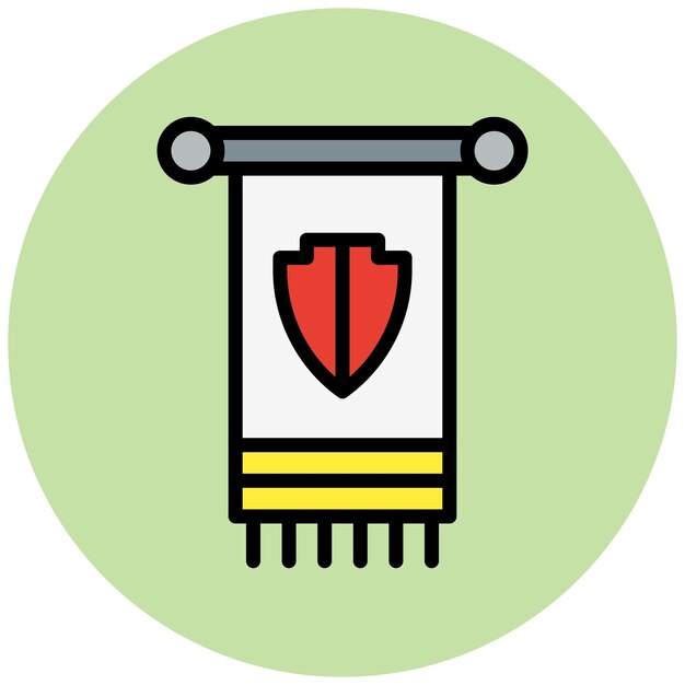 Ilustración del diseño del icono vectorial de Blazon