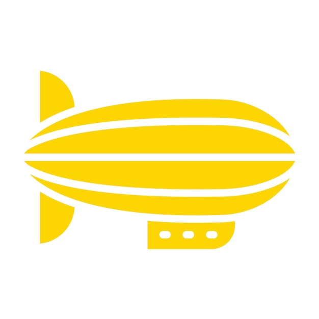 Ilustración del diseño del icono vectorial de Blimp