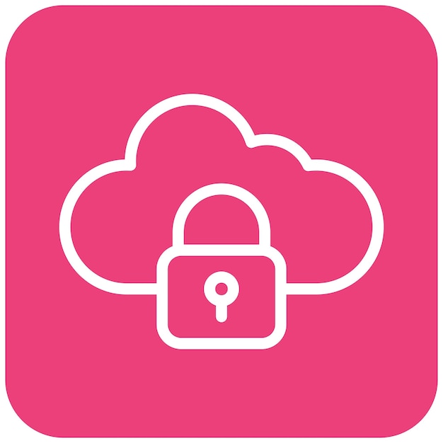 Ilustración del diseño del icono vectorial bloqueado