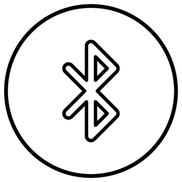 Vector ilustración del diseño del icono vectorial de bluetooth