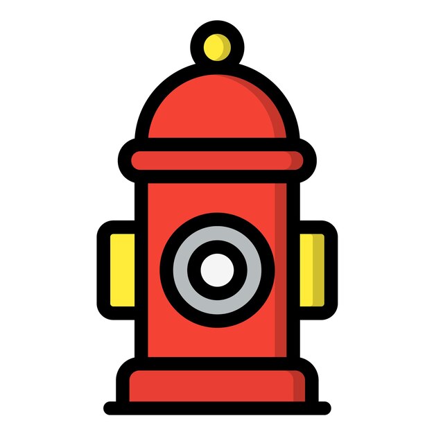 Ilustración del diseño del icono vectorial de la boca de bombeo
