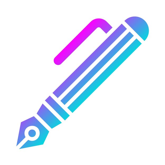 Ilustración del diseño del icono vectorial del bolígrafo