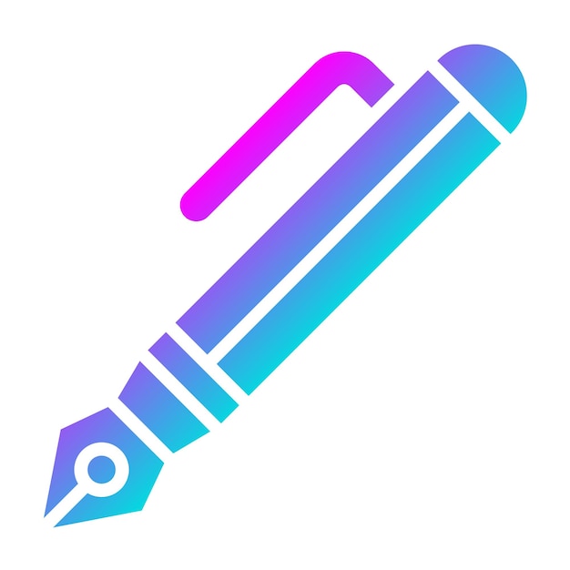 Ilustración del diseño del icono vectorial del bolígrafo