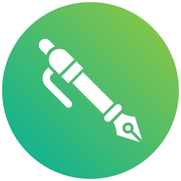 Ilustración del diseño del icono vectorial del bolígrafo
