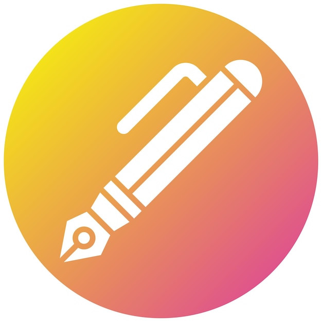 Ilustración del diseño del icono vectorial del bolígrafo
