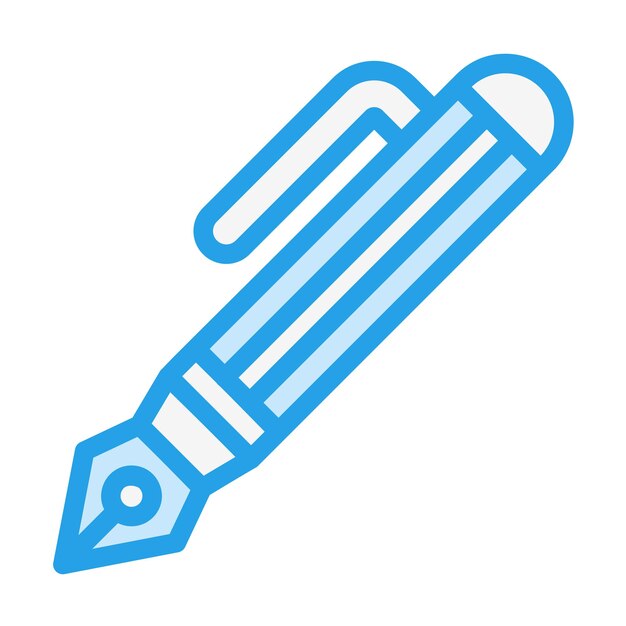 Ilustración del diseño del icono vectorial del bolígrafo