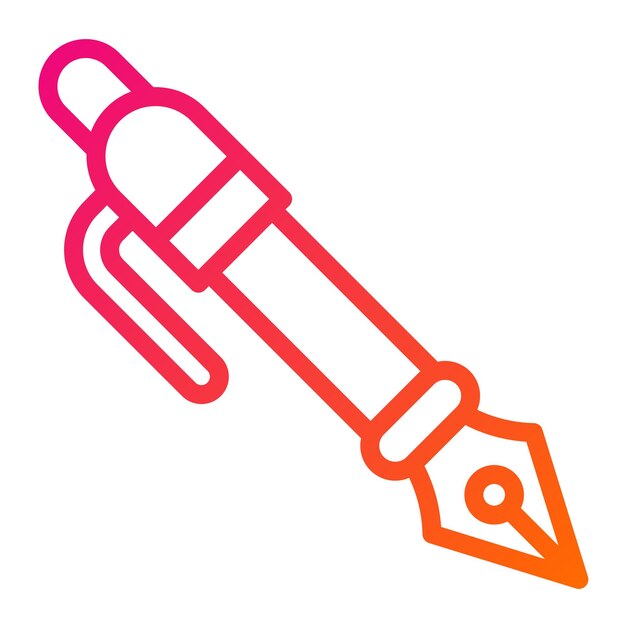 Ilustración del diseño del icono vectorial del bolígrafo
