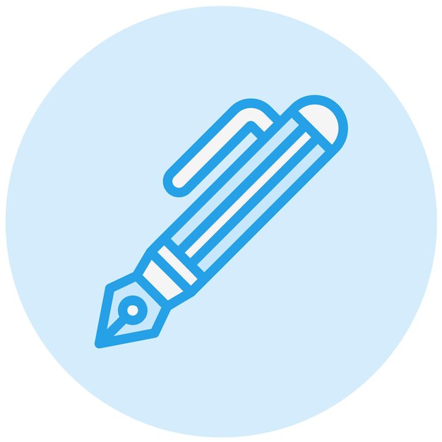 Ilustración del diseño del icono vectorial del bolígrafo