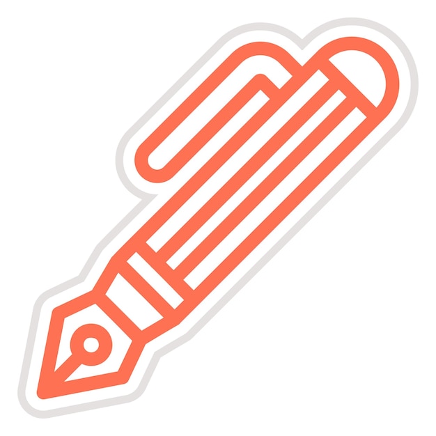Ilustración del diseño del icono vectorial del bolígrafo