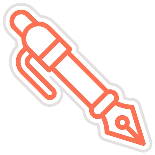 Ilustración del diseño del icono vectorial del bolígrafo