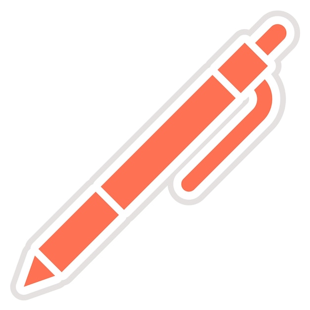 Ilustración del diseño del icono vectorial del bolígrafo