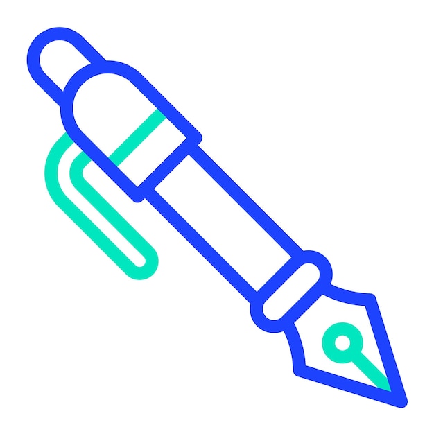 Ilustración del diseño del icono vectorial del bolígrafo