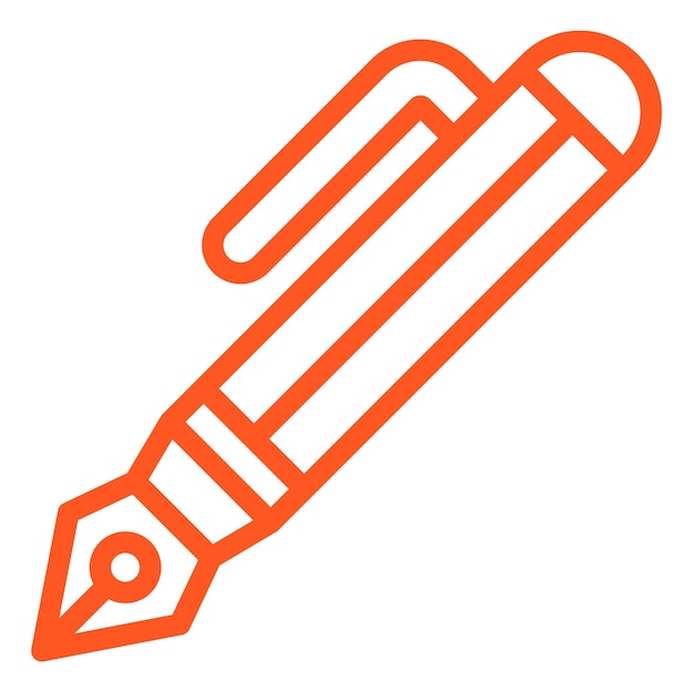 Ilustración del diseño del icono vectorial del bolígrafo