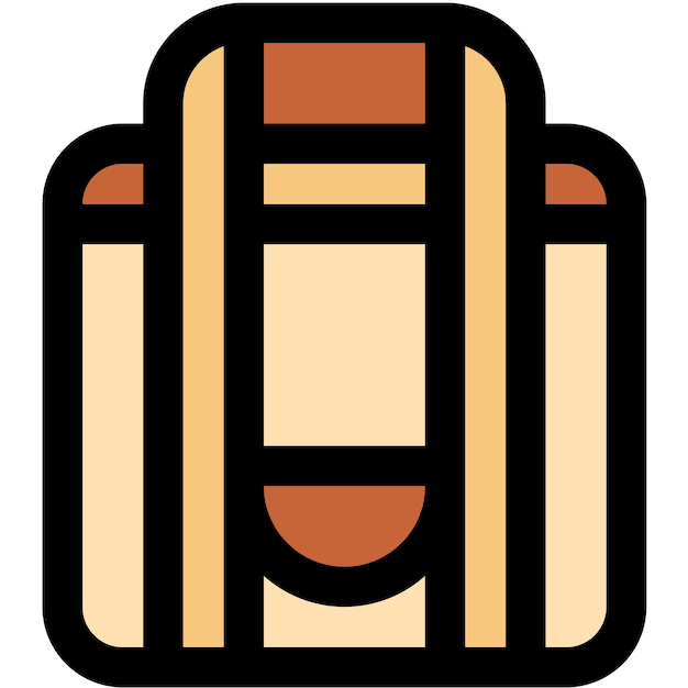 Ilustración del diseño del icono vectorial de la bolsa de entrega