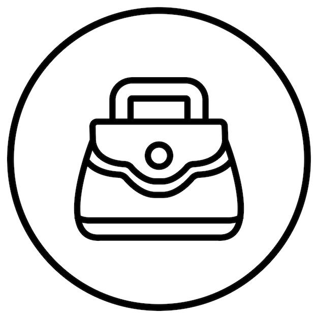 Ilustración del diseño del icono vectorial de la bolsa