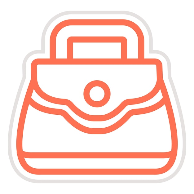 Ilustración del diseño del icono vectorial de la bolsa