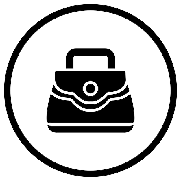 Ilustración del diseño del icono vectorial de la bolsa