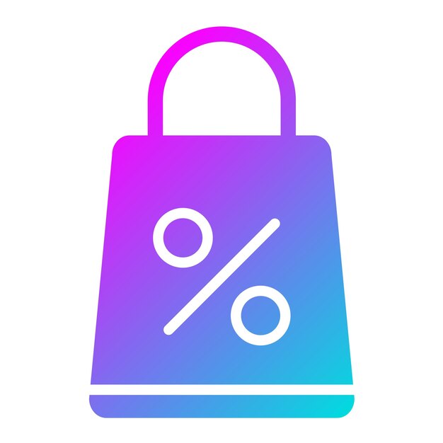 Ilustración del diseño del icono vectorial de las bolsas de compras
