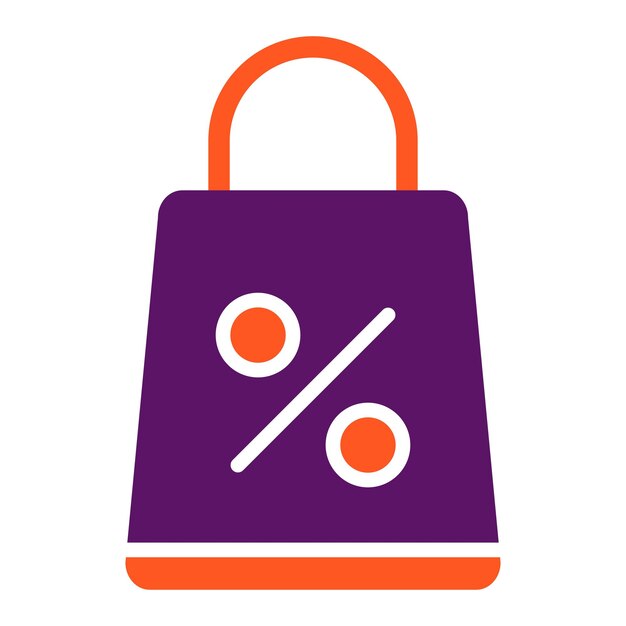 Ilustración del diseño del icono vectorial de las bolsas de compras