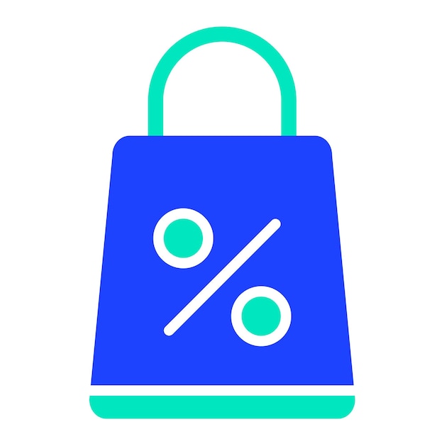 Ilustración del diseño del icono vectorial de las bolsas de compras
