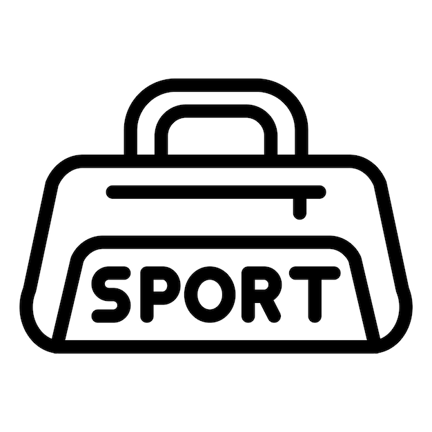 Ilustración de diseño de icono vectorial de bolso deportivo