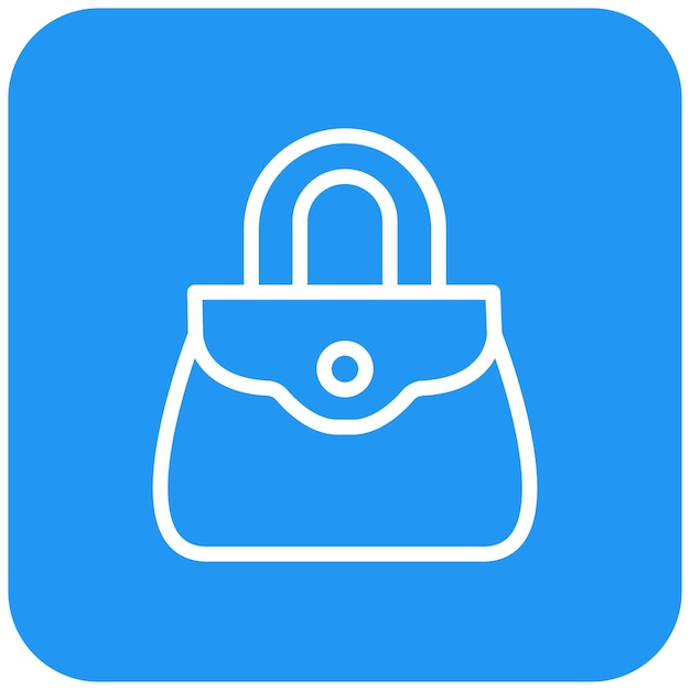 Ilustración del diseño del icono vectorial del bolso