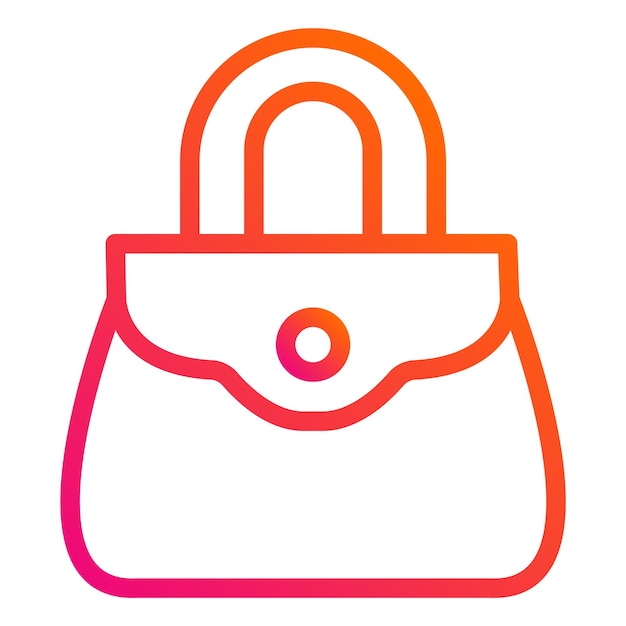 Ilustración del diseño del icono vectorial del bolso