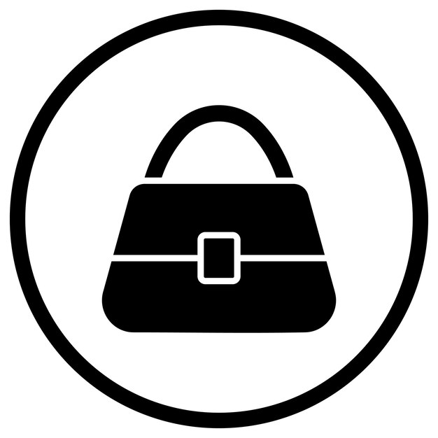 Ilustración del diseño del icono vectorial del bolso