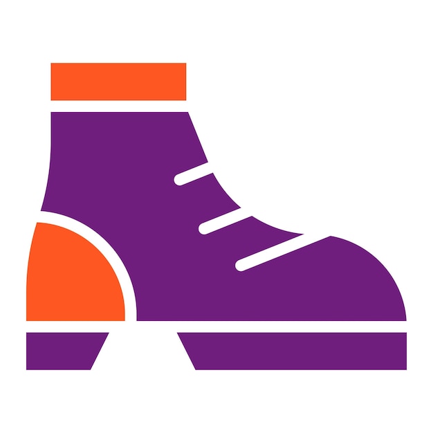 Ilustración del diseño del icono vectorial de las botas