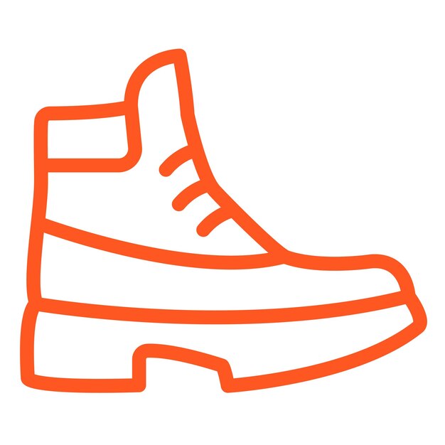 Ilustración del diseño del icono vectorial de las botas