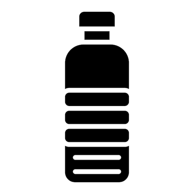 Ilustración del diseño del icono vectorial de la botella de agua