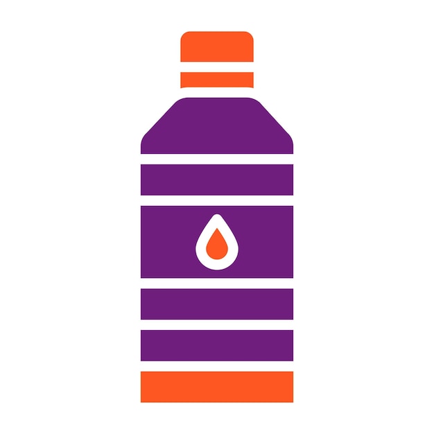 Ilustración del diseño del icono vectorial de la botella de agua